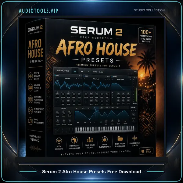 Serum 2 Afro House Presets 3D box