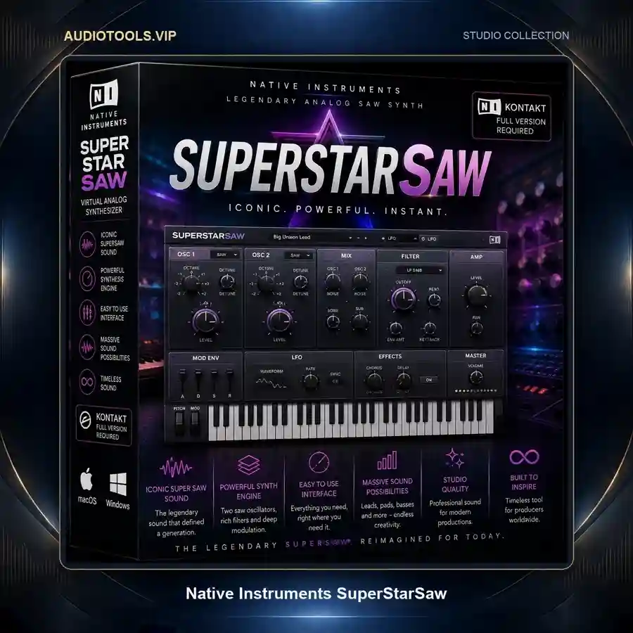 Native Instruments SuperStarSaw 3D box – AudioTools