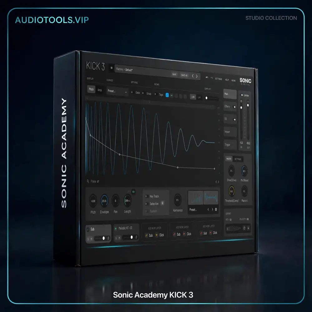 Sonic Academy KICK 3 3D box